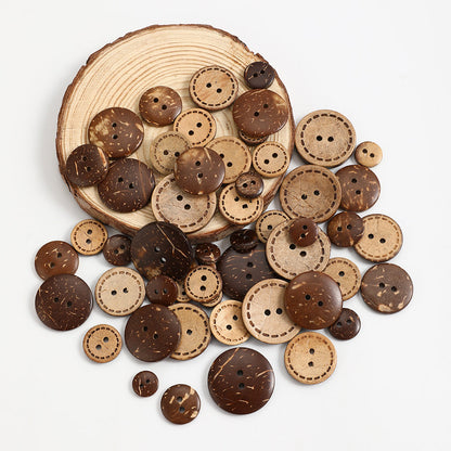 Natural Coconut Shell Buttons