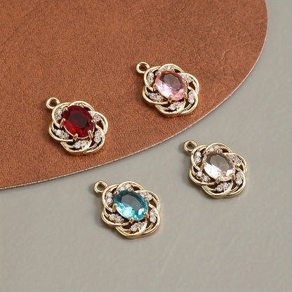 Glass Flower Pendants