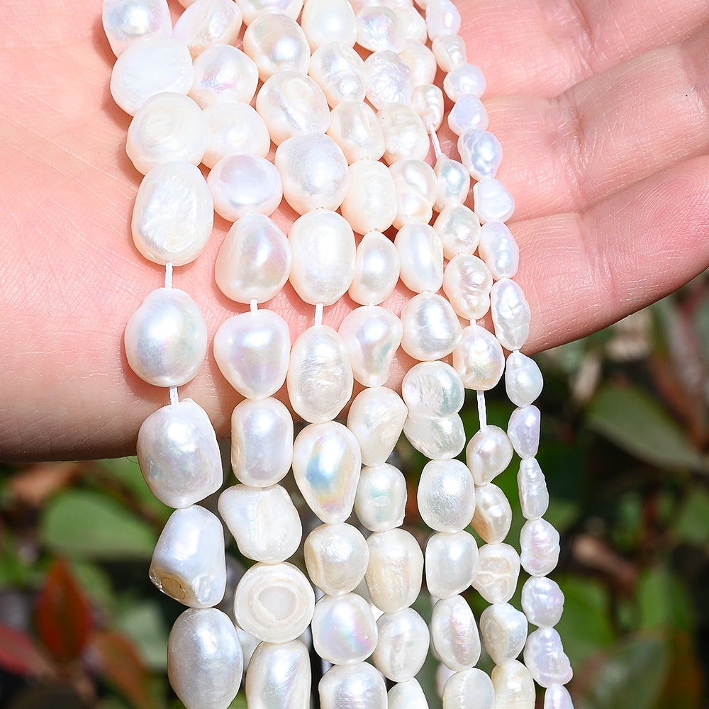 White Irregular Freshwater Pearl Beads