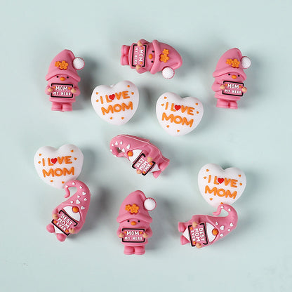 9-Piece Mother's Day Silicone Gnome Bead Set