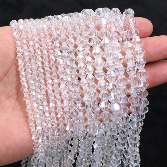 100/200/500pcs 4/6/8mm Faceted AB Glass Beads