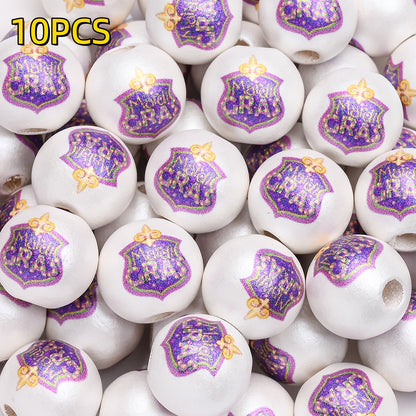 10pcs/set 16mm Carnival Wooden Beads