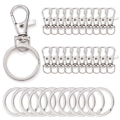 Golden Silvery Alloy Lobster Clasps