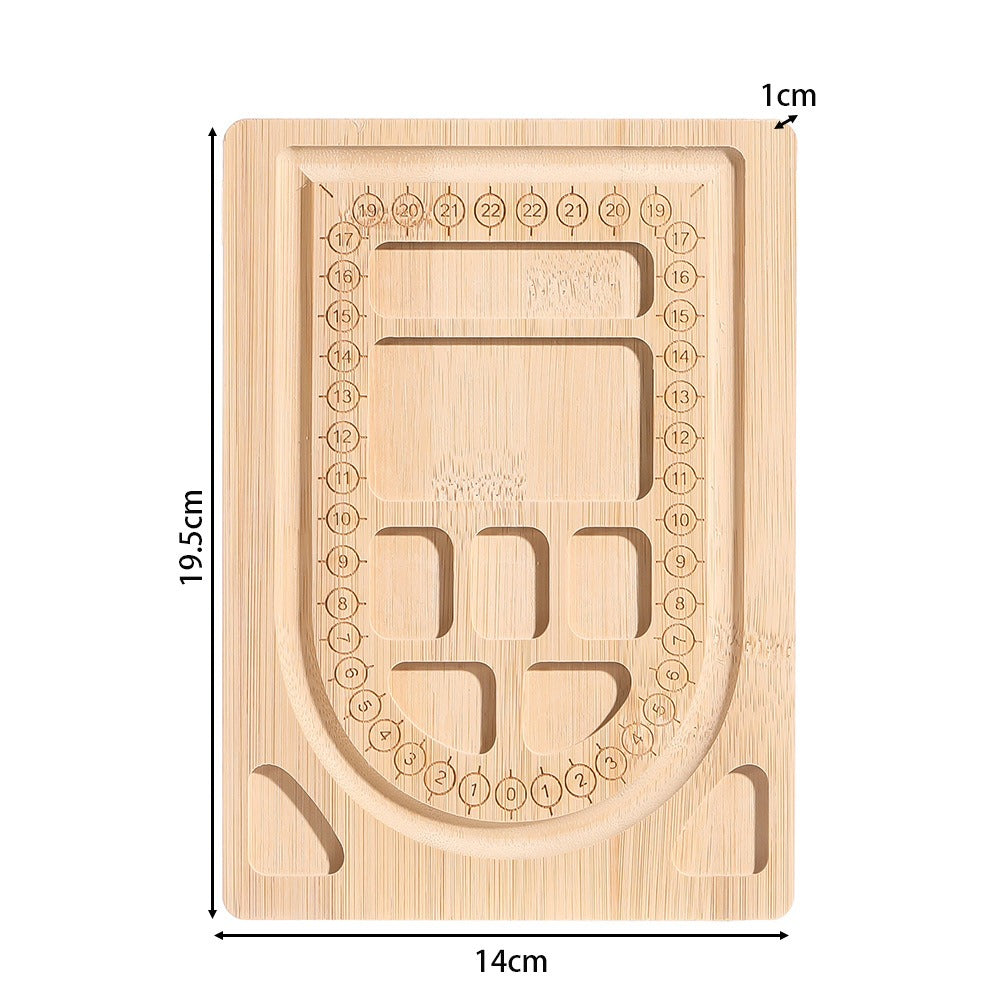 Wooden Beaded Jewelry Making Tray