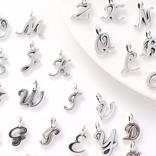 A-Z Alloy Letter Pendant Charms