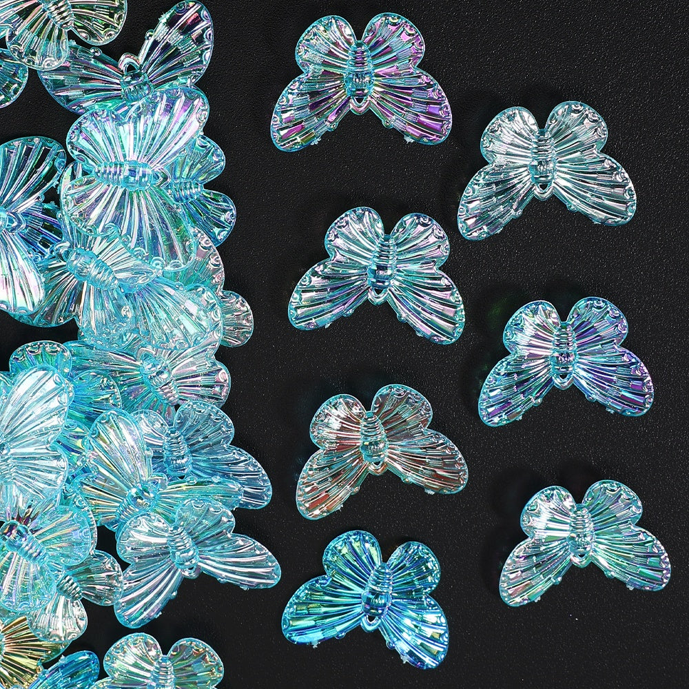 AB Butterfly Charm Beads