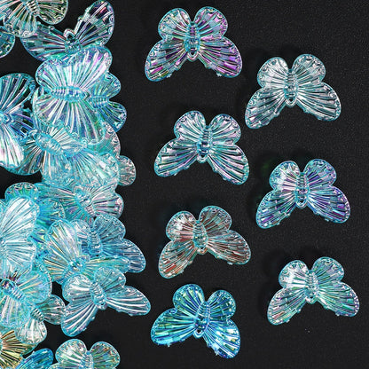 AB Butterfly Charm Beads
