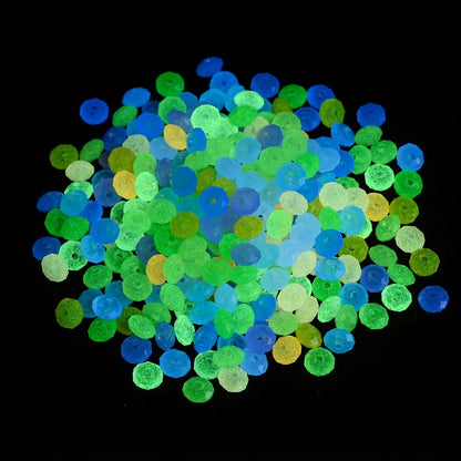 Luminous Acrylic Flat Spacer Beads