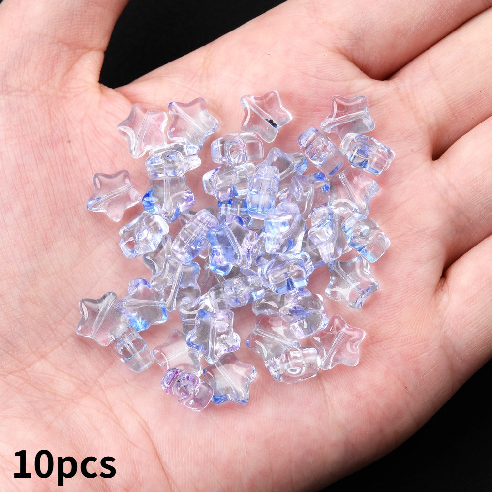 Multicolor Star Spacer Beads