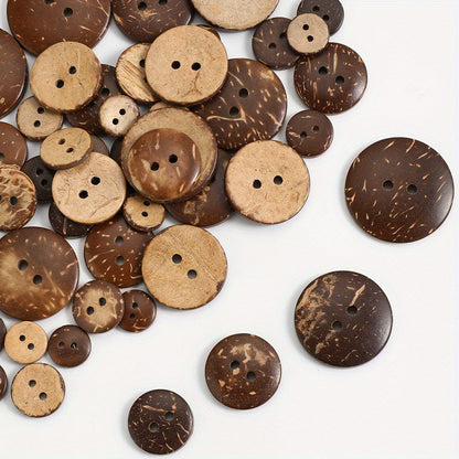 Natural Coconut Shell Wooden Buttons