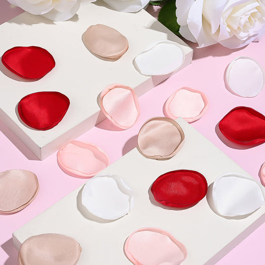 Pink Polyester Rose Petals