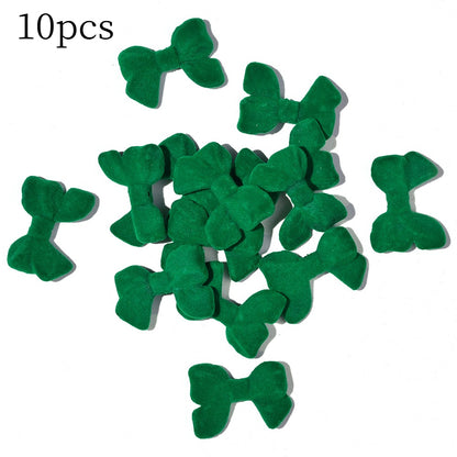 Resin Flocked Bowknot Beads