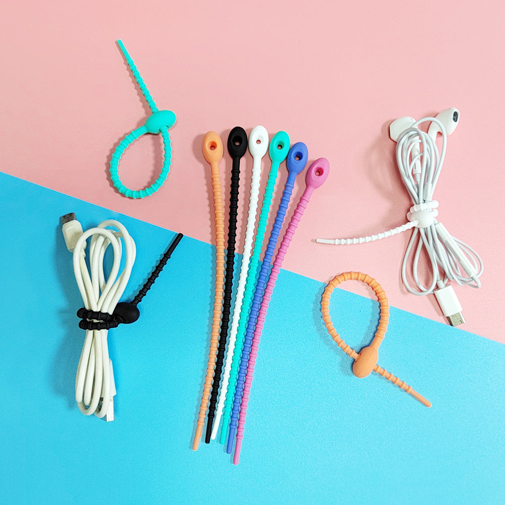 18 cm Silicone Reusable Cable Ties