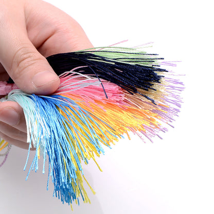 Vibrant Long Tassel Set