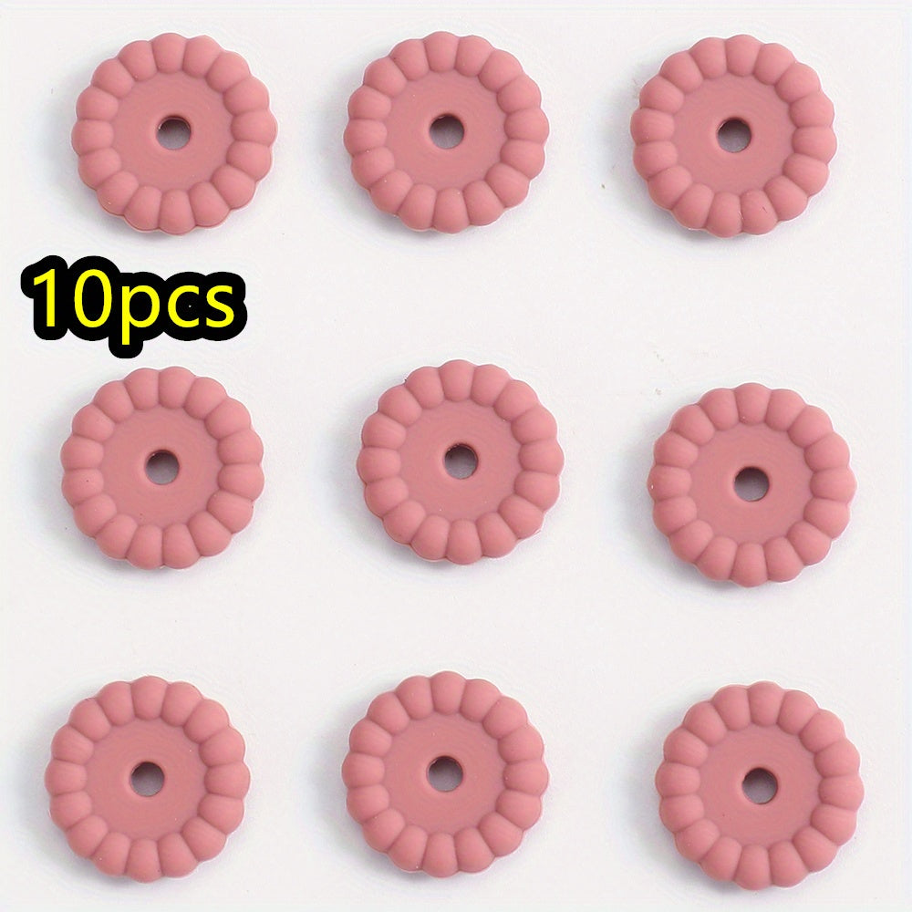 10pcs/set 12/15mm Round Silicone Beads