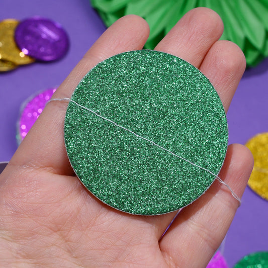 Three Color Paper Disc Decorations