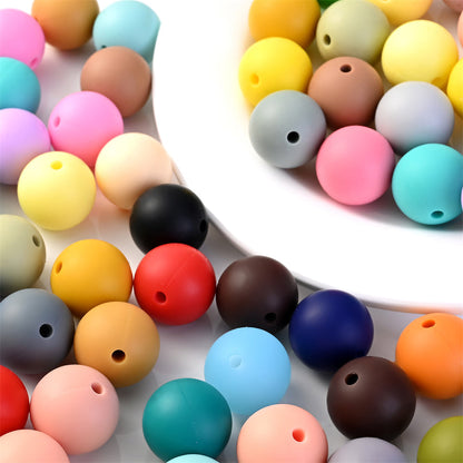 12 mm Round Silicone Beads