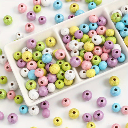 Shiny Round Wooden Beads