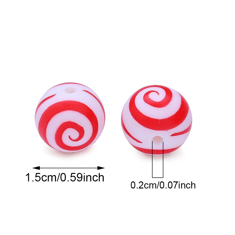 Vibrant Silicone Focal Beads Set