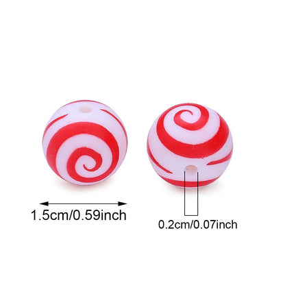 Vibrant Silicone Focal Beads Set