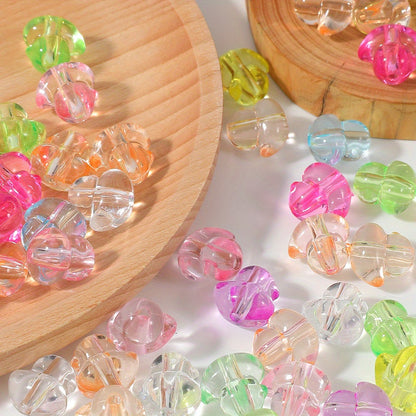 30pcs 14x15mm Transparent Little Duck Acrylic Beads