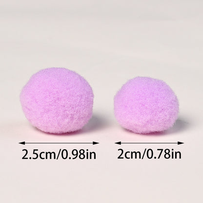 Soft Fluffy Pompom Beads