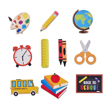Back-to-School Wooden Hanging Ornaments
