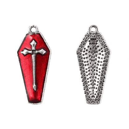 Halloween Coffin Alloy Charms