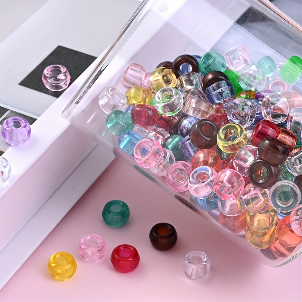 Transparent Colorful Pony Beads