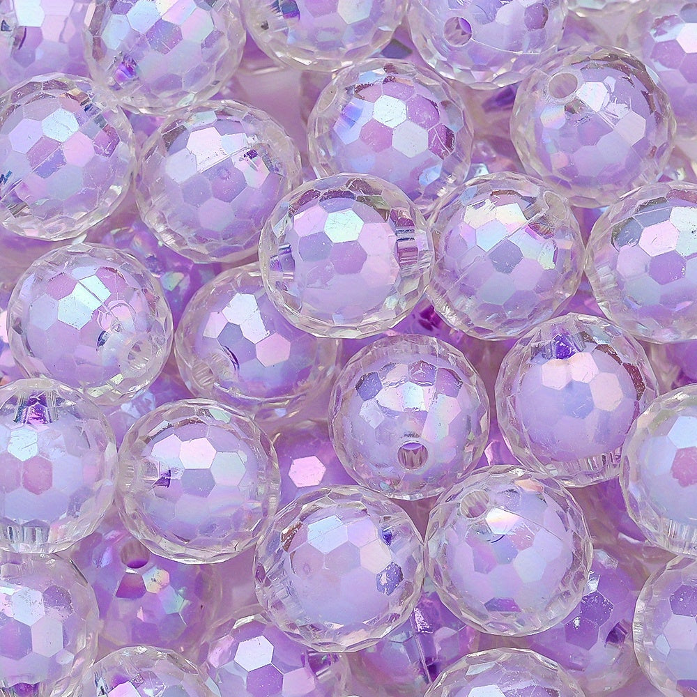 Clear Cut Acrylic Round Beads