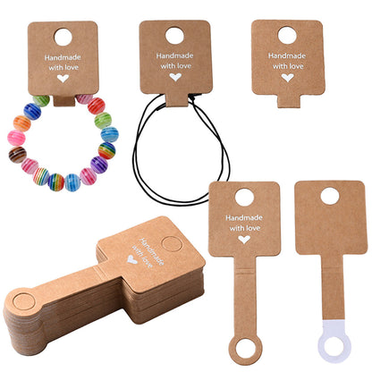 Kraft Paper Jewelry Display Cards