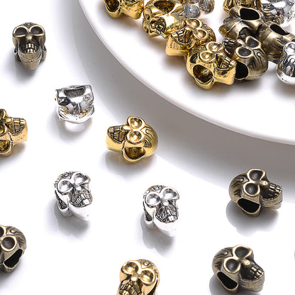 10pcs 7x12mm Vintage Skull Alloy Spacer Beads