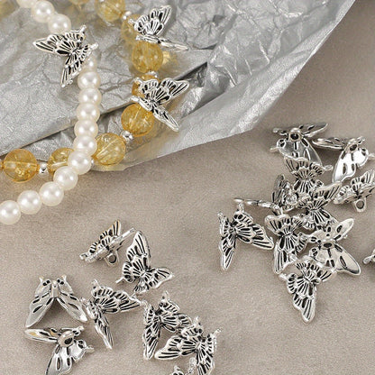 20pcs 14x15mm Alloy Butterfly Spacer Beads