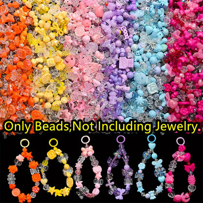 40g/bag Summer Color Acrylic Mixed Beads