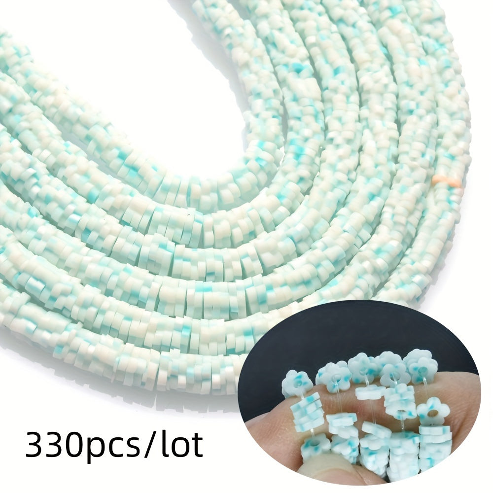 Flower Shape Polymer Clay Bead