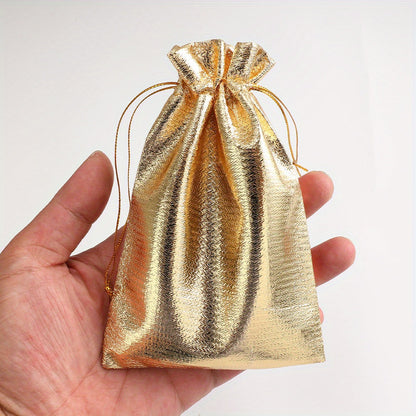 30-Piece Gold & Silver Drawstring Jewelry Gift Bags