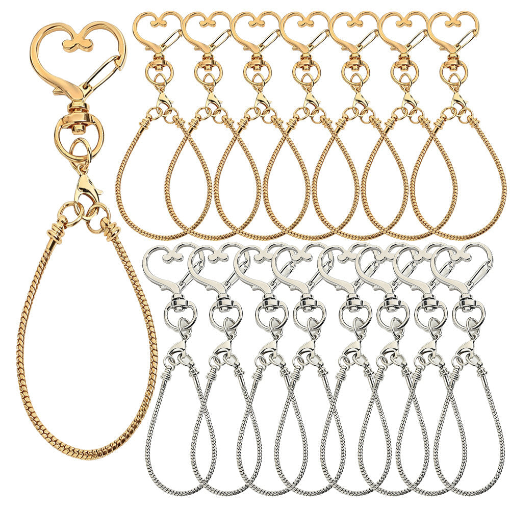 Blank Beadable Keychain Set
