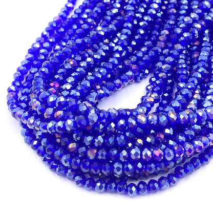 10mm Colored Cylindrical Glass Spacer Beads