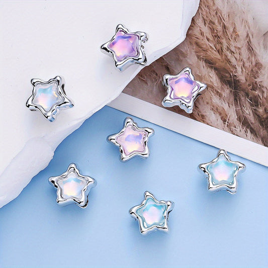 Pentagram Plastic Spacer Beads