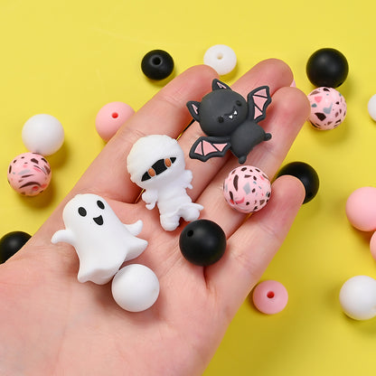 38pcs Halloween Silicone Focus Beads Set