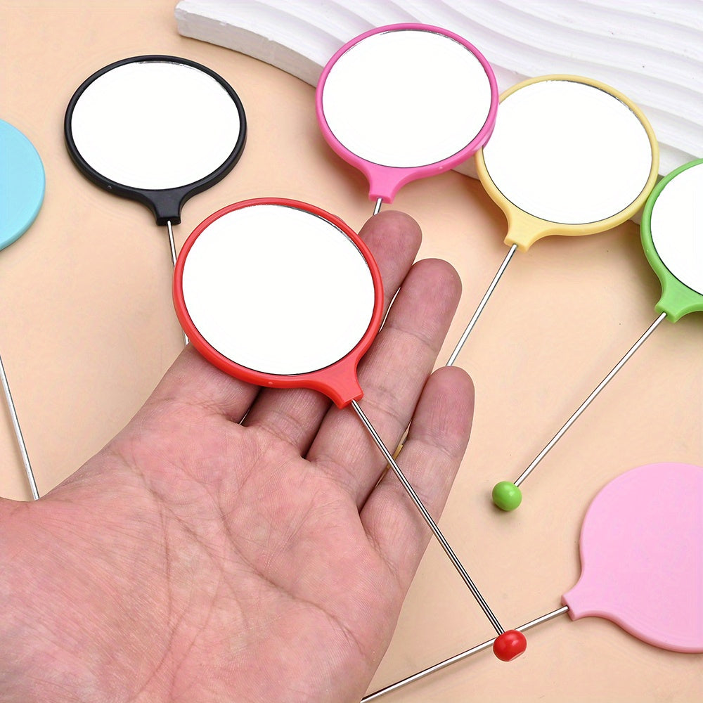 Beaded Handheld Makeup Mirror