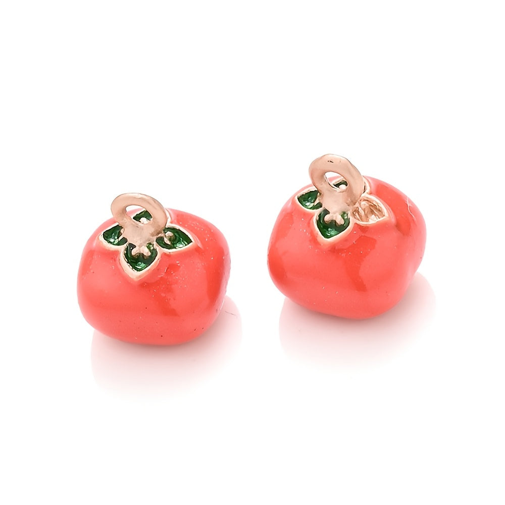 2PCS Fruit Series Alloy Pendant Set