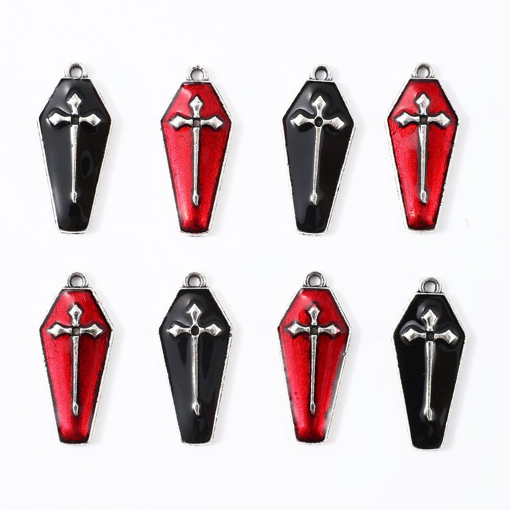 Halloween Coffin Alloy Charms
