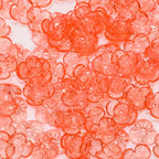 Transparent 3-Petal Flower Acrylic Beads