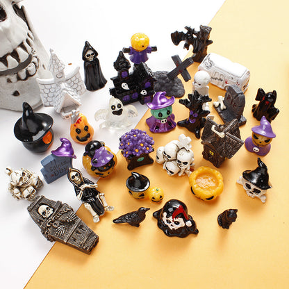 5-Piece Halloween Mini Resin Figurine Set