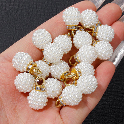 10/20pcs Acrylic Mulberry Imitation Pearl Pendant Beads