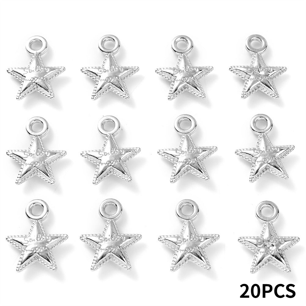 20PCS 12×15mm Antique Star CCB Pendant Beads