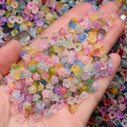 Gradient Bellflower Spacer Beads