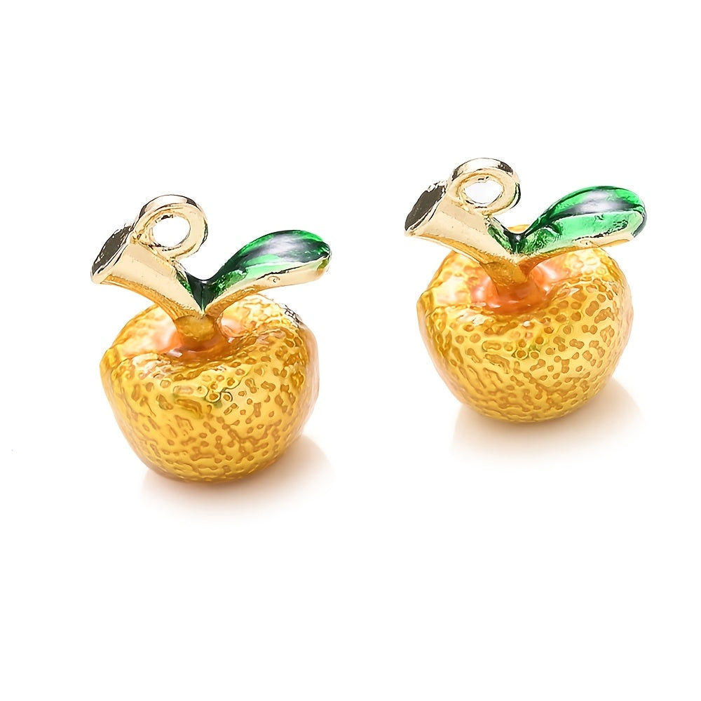 2PCS Fruit Series Alloy Pendant Set