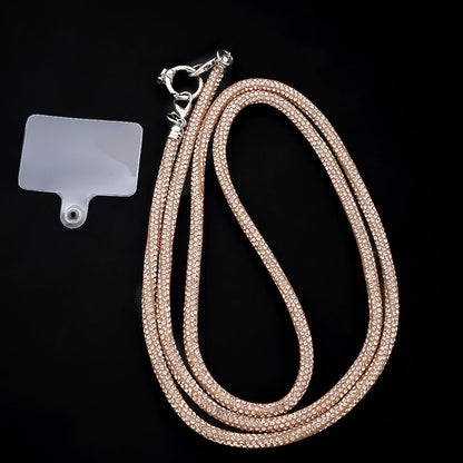 1PC 70cm Rhinestone Detachable Phone Lanyard